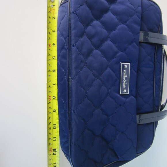 STELLA & DOT Dark Blue Nylon Tote Handbag - Picture 9 of 11